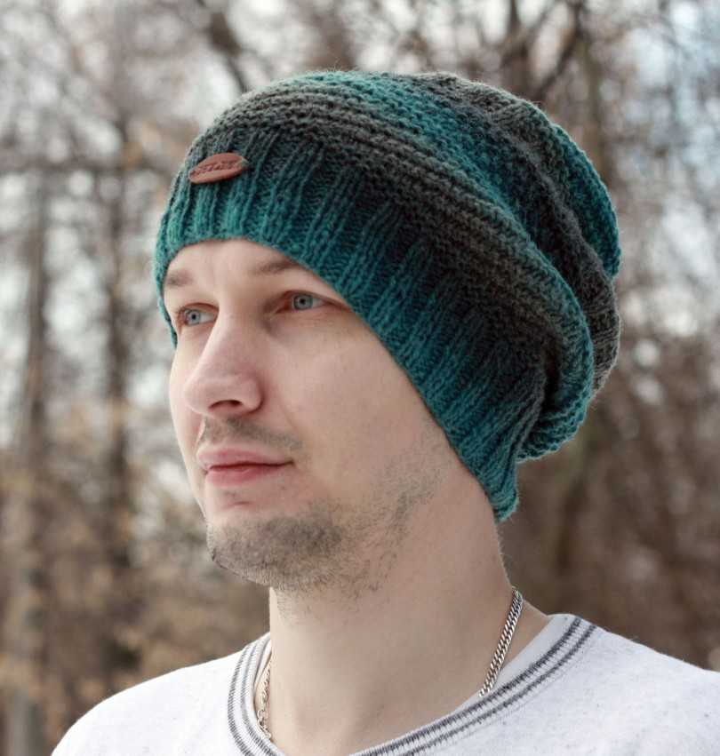 Мужская шапка спицами (110 фото): схемы с описанием и пошаговыми .